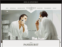 Tablet Screenshot of pankhurstlondon.com